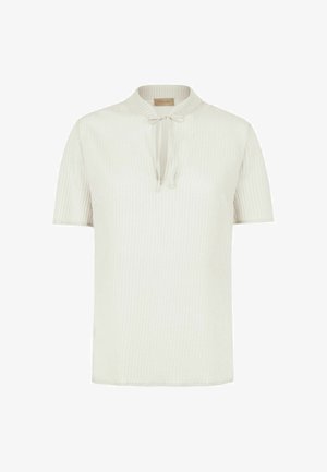 Falconeri, SHORT-SLEEVED EMBOSSED MUSLIN - Blouse - white