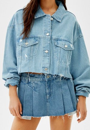 Denimshorts - light-blue denim