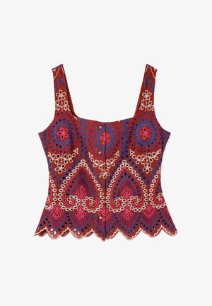 Ipekyol, IPEKYOL BLOUSE EMBROIDERED BLOUSE - Blouse - d.purple