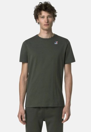 K-Way LEONIDE T-SHIRT - T-shirt basic - green/blackish-wmr
