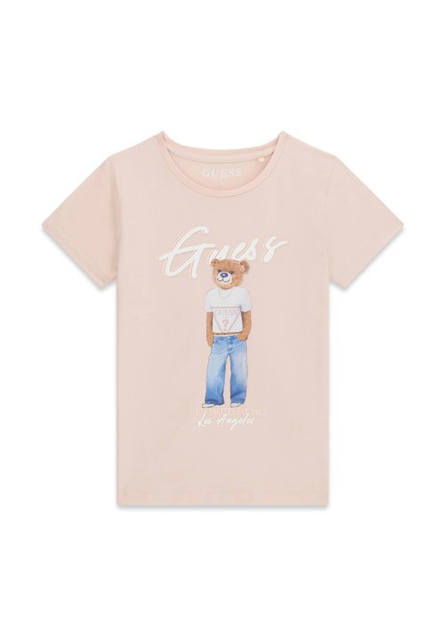 Guess JUNIOR - Tricou cu imprimeu - hellrose