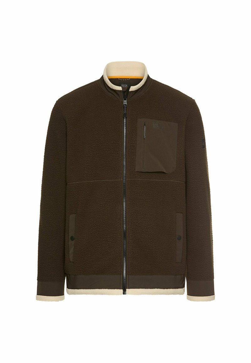 camel active MIT TASCHEN Fleece jacket dark brown Zalando