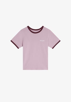 Wrangler, RINGER TEE - Тениска с щампа - keepsake lilac