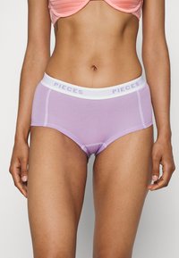 Pieces PCLOGO LADY SOLID 4 PACK - Calças - rose violet/crystal rose/purple rose/bright white
