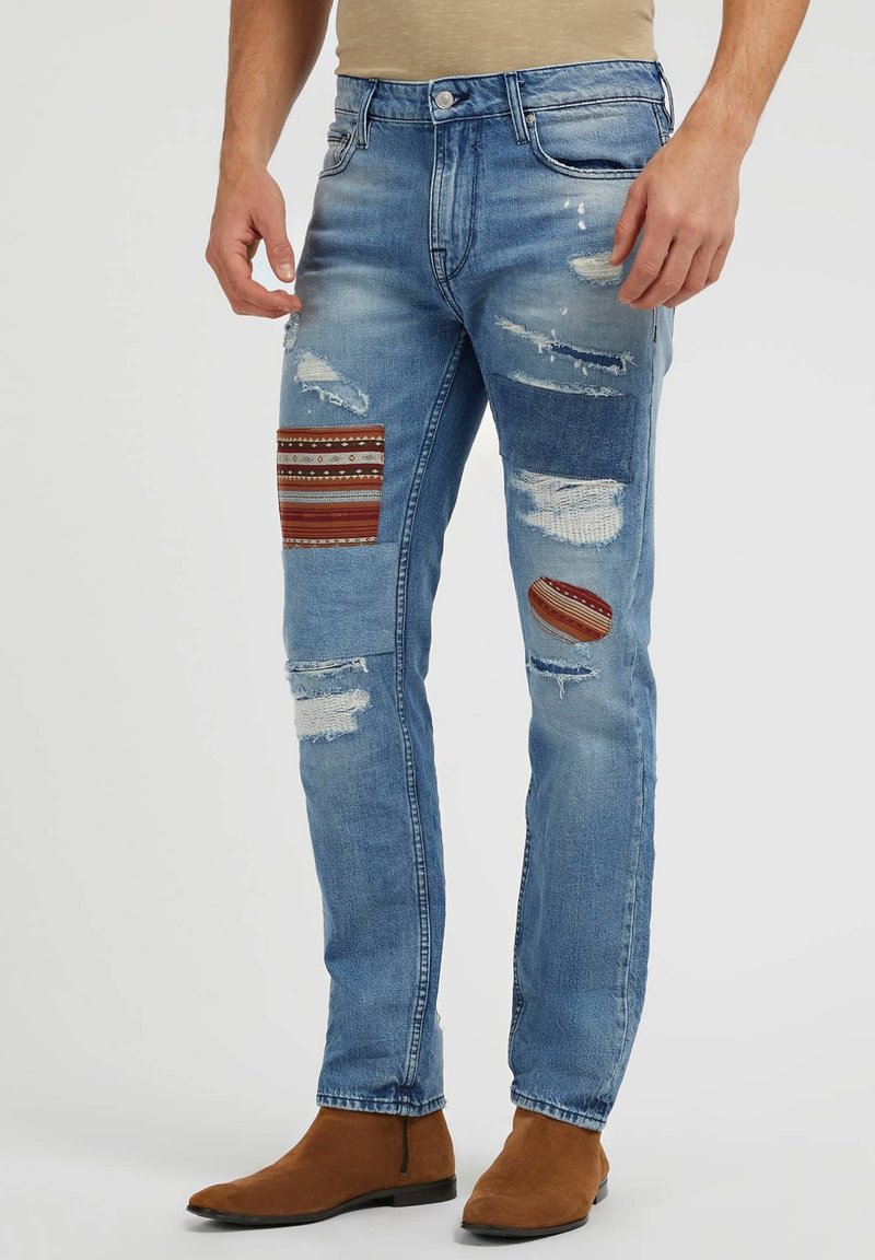 Guess Jeans Blu Cotton Men Jeans