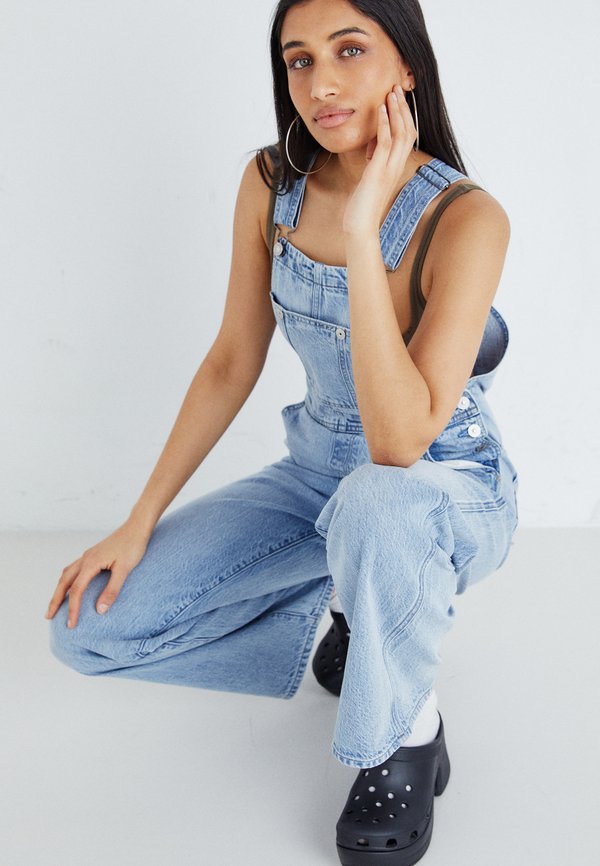 Dungarees - sun faded cloudburst