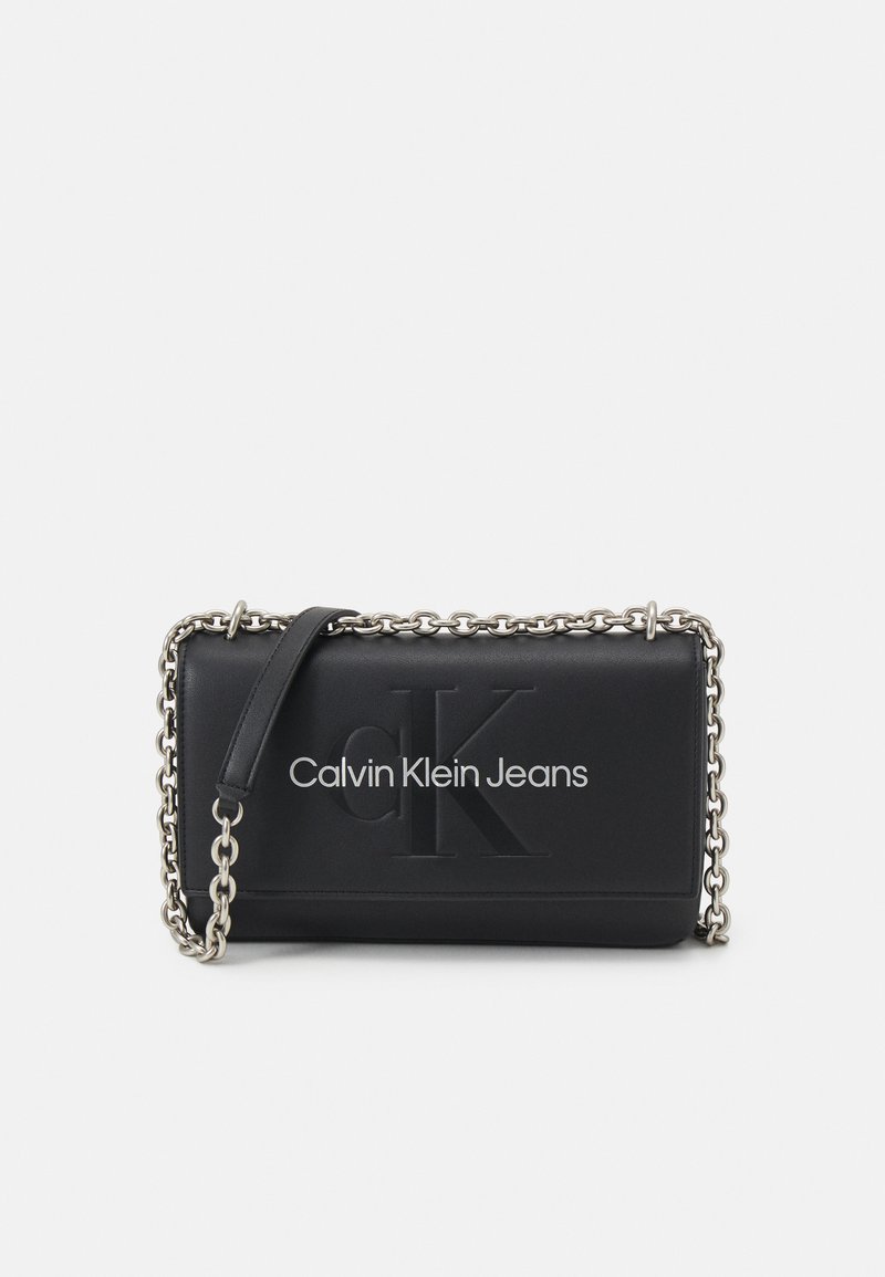 Calvin Klein Jeans SCULPTED FLAP  - Bandolera - black