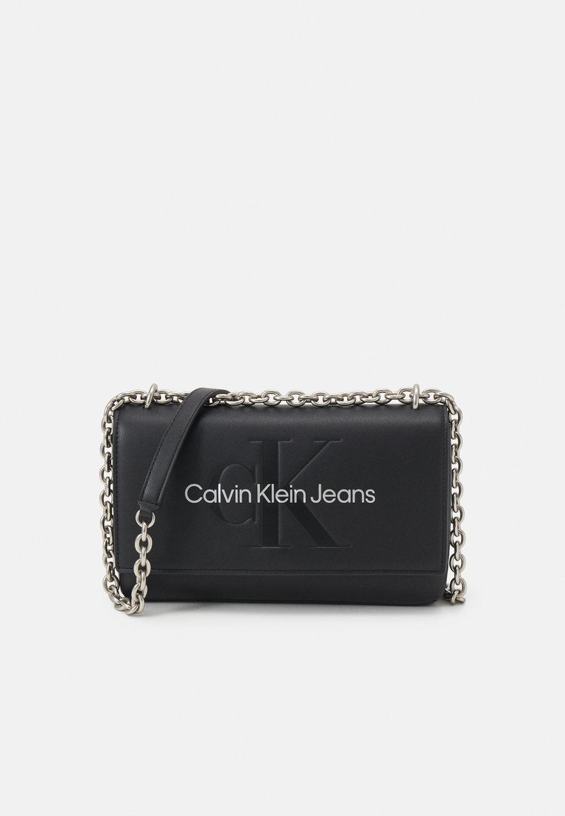 Calvin Klein Jeans - SCULPTED FLAP  - Keresztpántos táska - black, Nagyítás