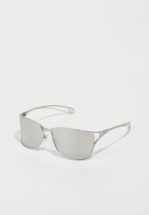 UNISEX - Óculos de sol - matte silver-coloured/ivory mirror internal silver-coloured