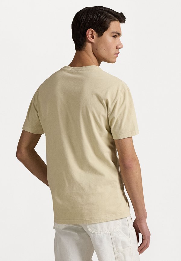 CUSTOM SLIM MINERAL-DYED POCKET T-SHIRT - Basic T-shirt - natural3