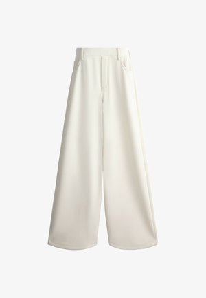 OYSHO, 5-POCKET SKINNY TROUSERS - Pantalon classique - pale ecru