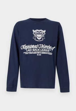 LAID BACK LEAGUE UNISEX - Tops ar garām piedurknēm - maritime blue