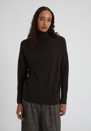 TURTLE NECK - Pullover - coffee