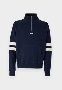 Hollister Boxy Logo Half-Zip Sweatshirt Sweatshirt navy