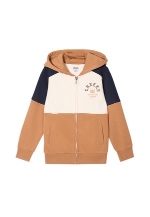 AMERICAN - Zip-up sweatshirt - camel