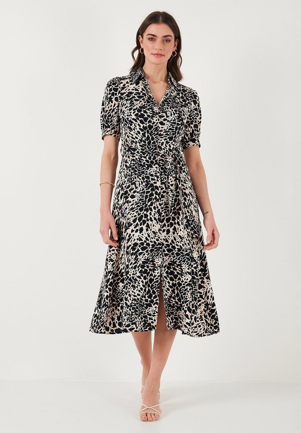 REGULAR FIT - Blusenkleid - leopard