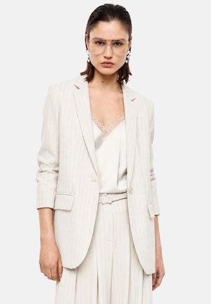 Imperial, GIACCA MONOPETTO GESSATA - Cappotto corto - panna