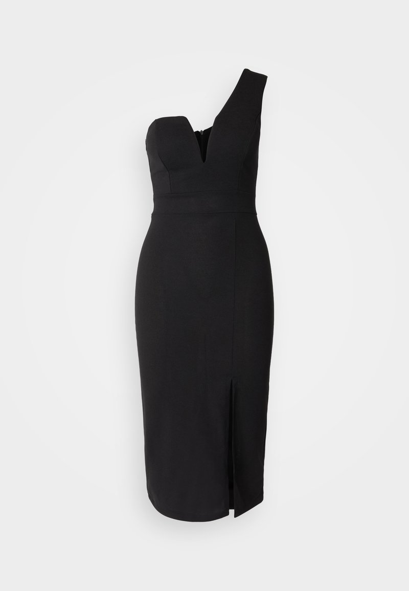 WAL G. GIGI ONE SLEEVE MIDI DRESS - Cocktail dress / Party dress - black -  Zalando