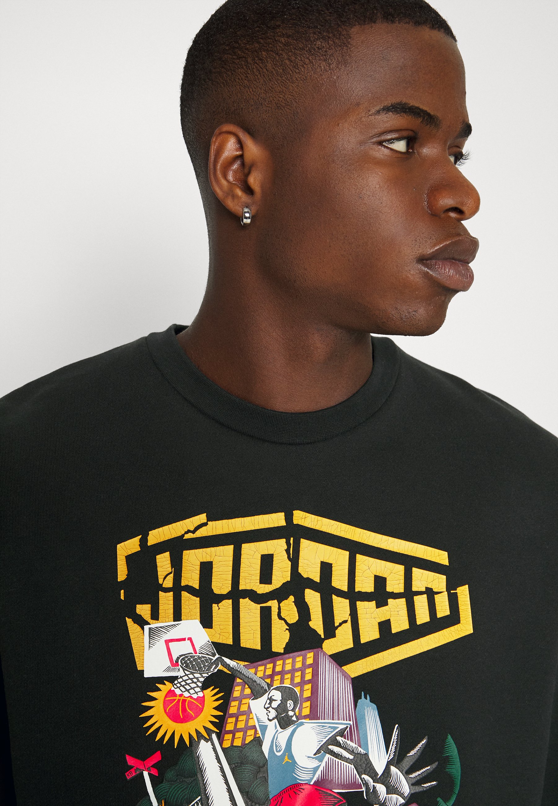 Jordan CREW - Sudadera - black/negro - Zalando.es