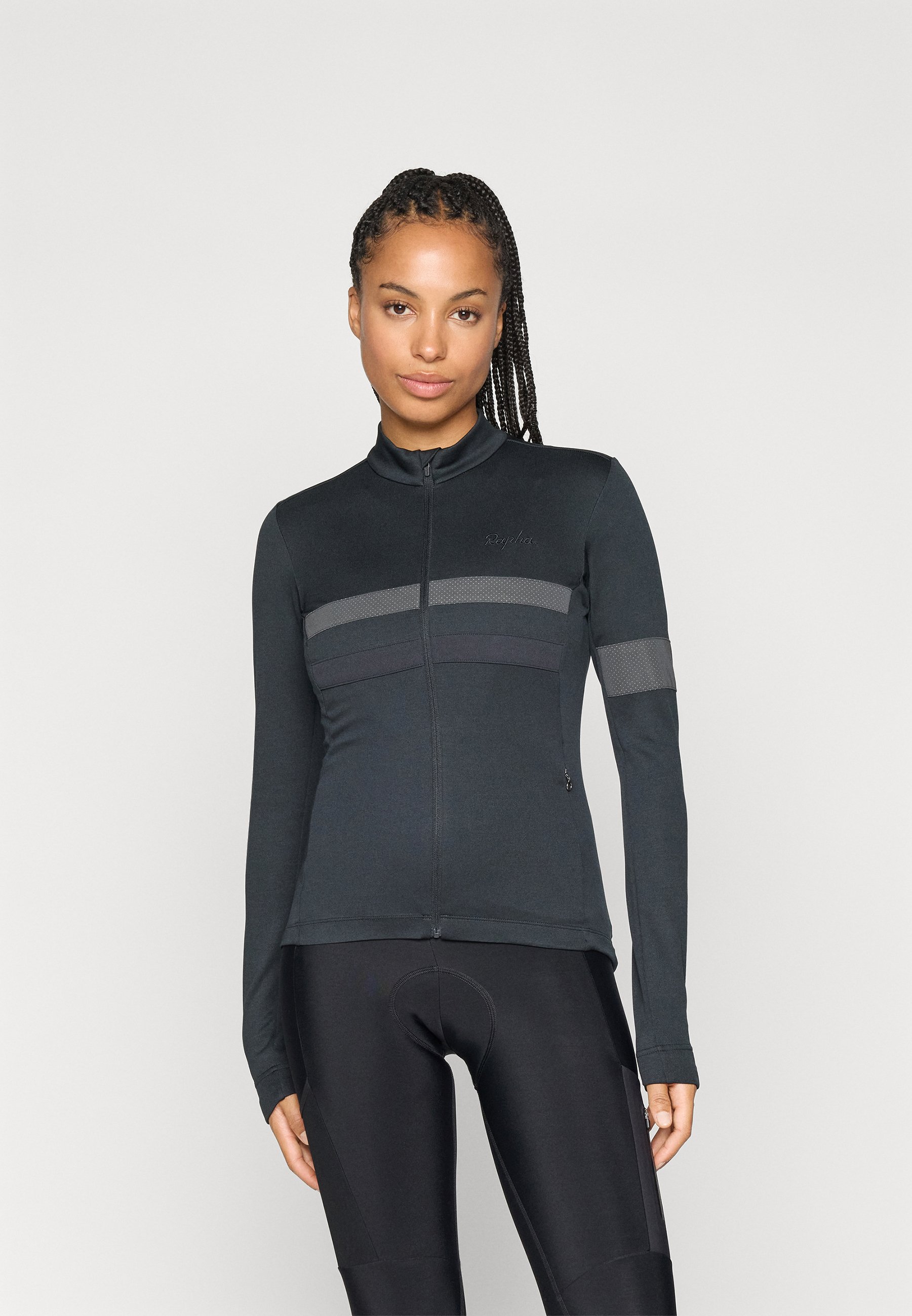 Rapha WOMENS BREVET LONG SLEEVE - Cycling Jersey - black/black