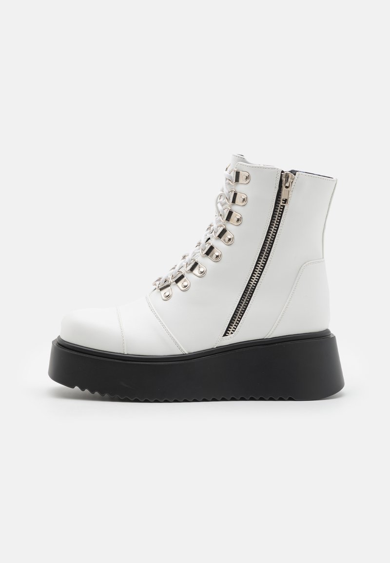 LAMODA TO LOVE - Lace-up ankle boots - white