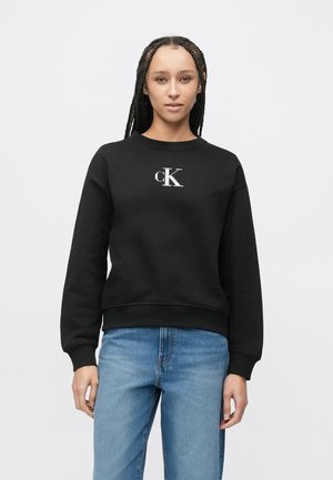 CLASSIC FOIL CREWNK - Mikina - black