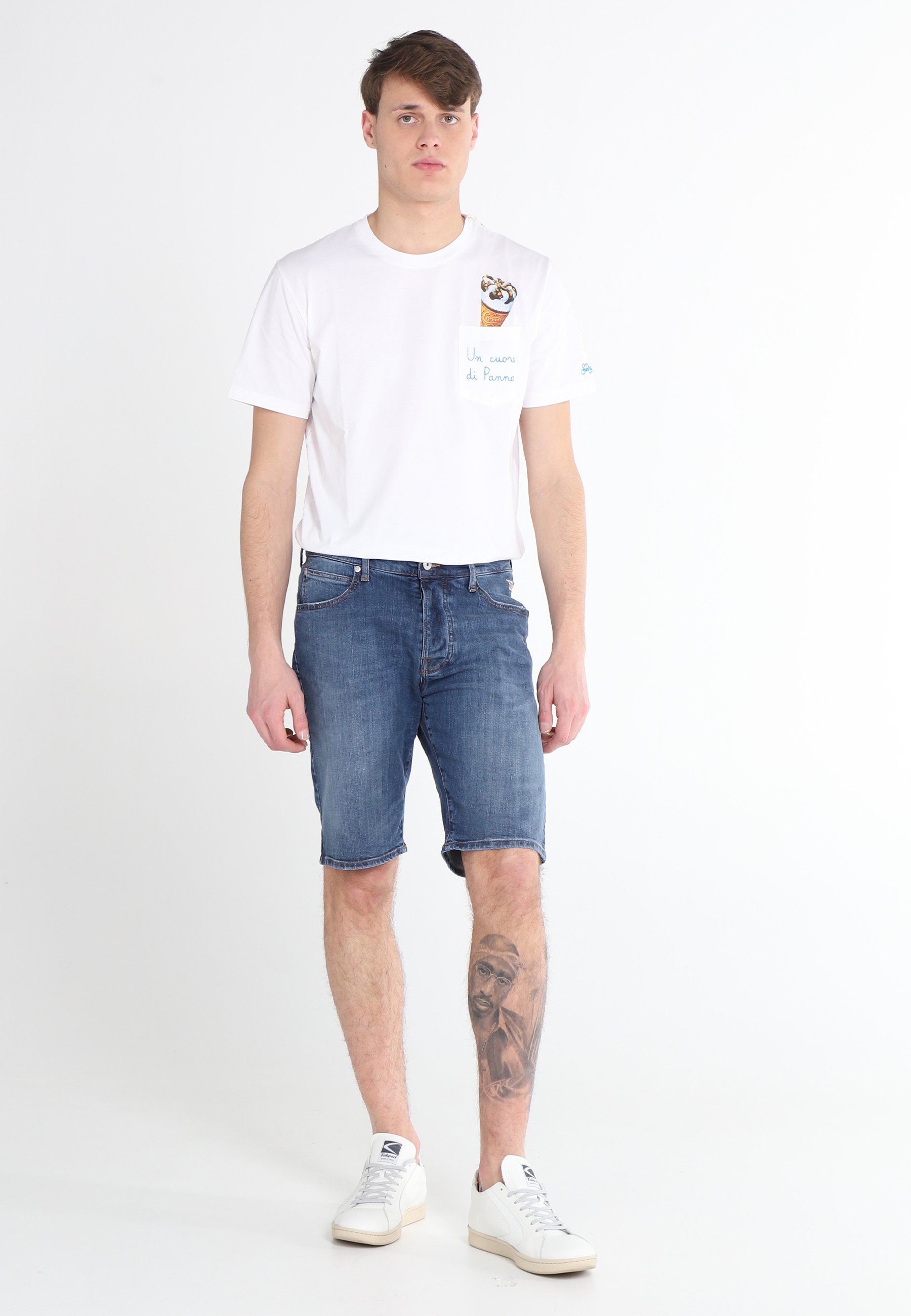 Roy Rogers Shorts di jeans - blue denim/blu denim - Zalando.it