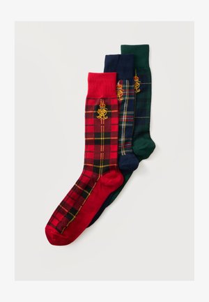 Polo Ralph Lauren, 3 PACK - Chaussettes - red/dark blue/multi-coloured