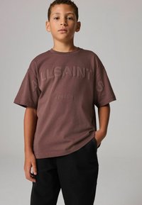 smALLSAINTS BIGGY LOGO CREW - Triko s potiskem - chestnut brown