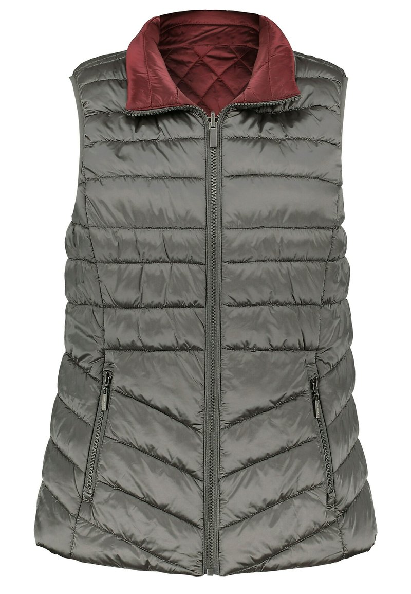 Damen Leichte Jacken | GINA LAURA REVERSIBLE Weste aschgrau/grau - NK34335 Damen Leichte Jacken | GINA LAURA REVERSIBLE Weste aschgrau/grau - NK34335