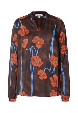 Blouse - poppy flower print