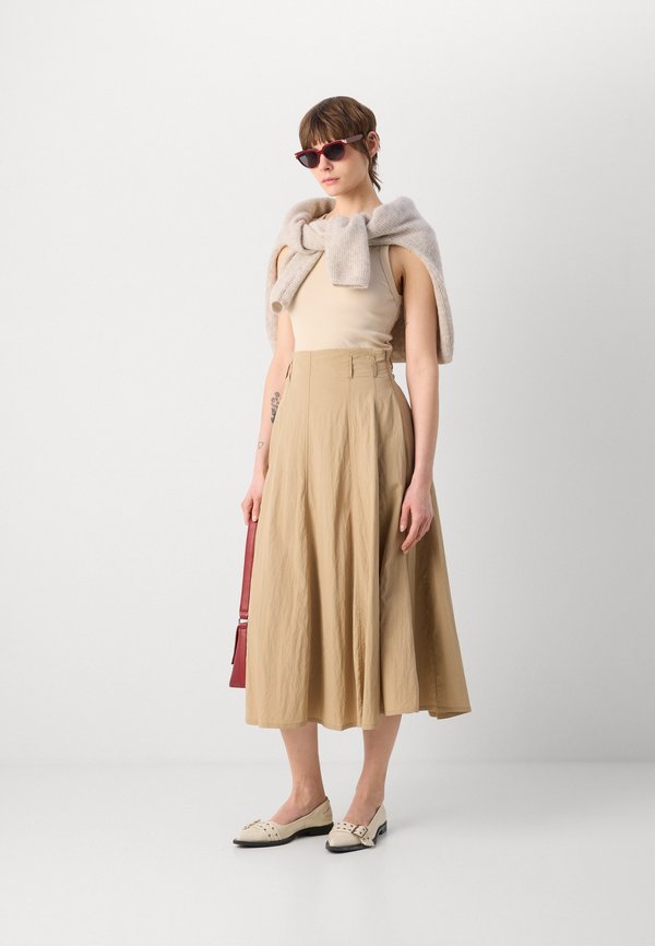 SKIRT ANJA - A-line skirt - dark beige4