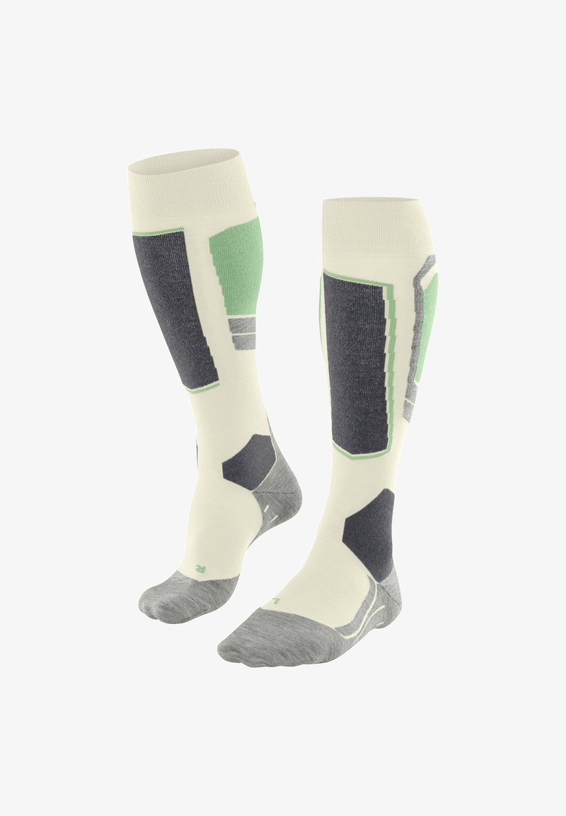 FALKE SK4 Skiing light cushioning - Kniestrümpfe - offwhite