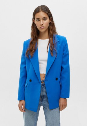 DOUBLE-BREASTED - Cappotto corto - blue