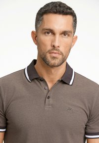 Lindbergh Poloshirt - dk brown mix