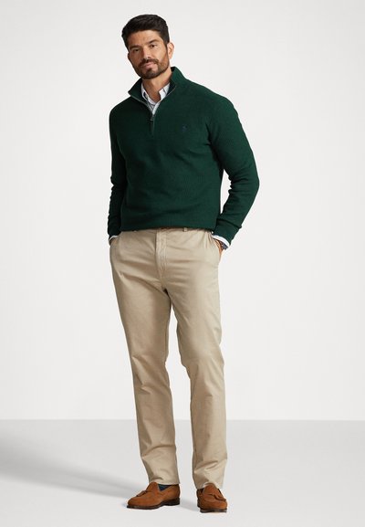 Polo Ralph Lauren Big & Tall QUARTER-ZIP JUMPER - Trui - moss agate