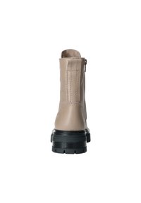 Manfield Platform ankle boots - taupe