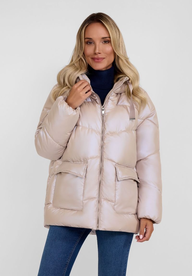 RESPECT WARM QUILTED - Winterjas - stone