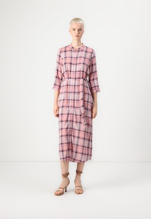 VMCAMILLO CHECK SHIRT DRESS - Särkkleit - rosette/pink