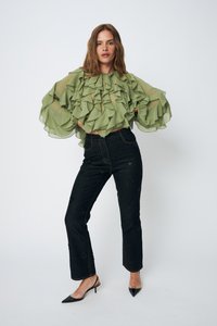 PEARLY - Straight leg jeans - faded black