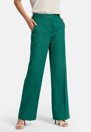 Trousers - bottle green