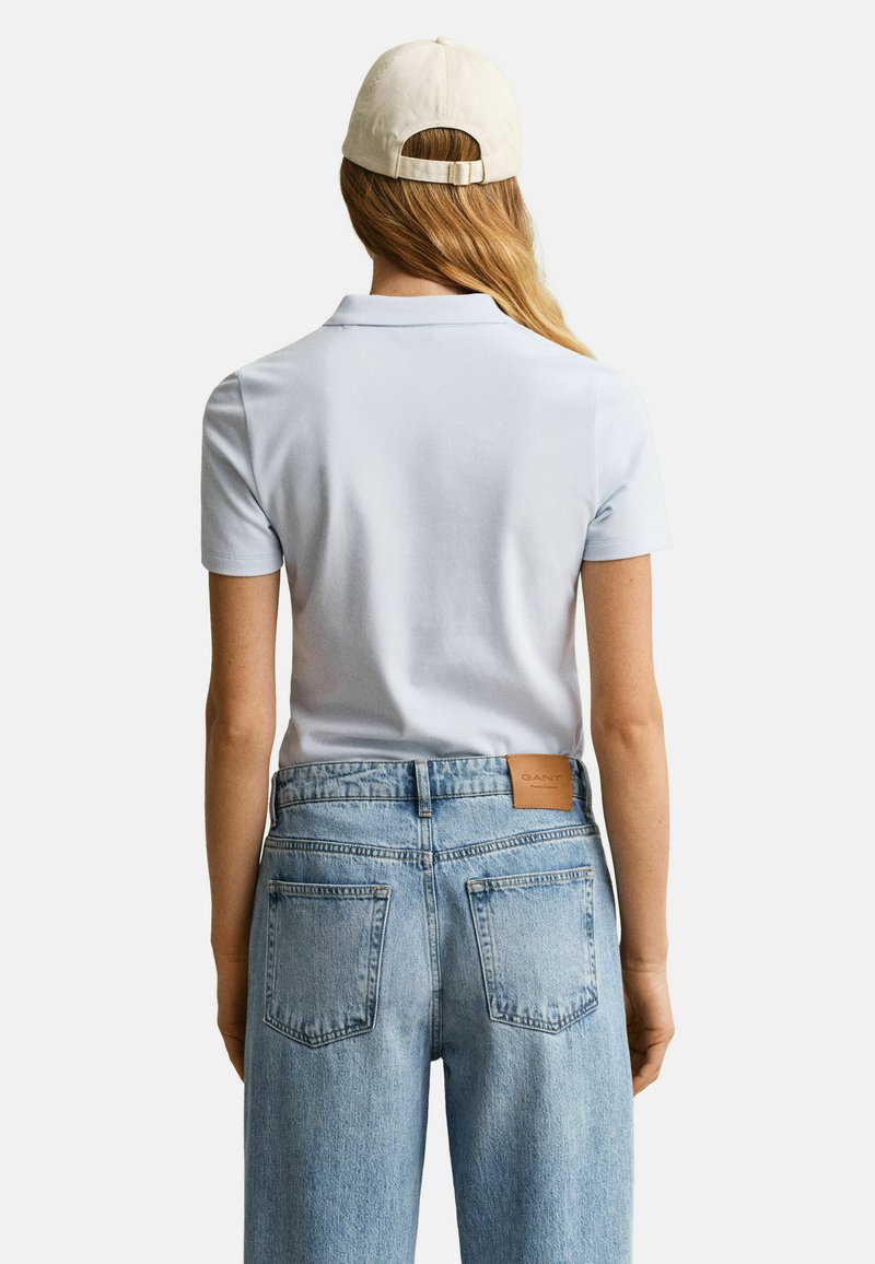 GANT SLIM FIT SHIELD - Polotričko - light blue