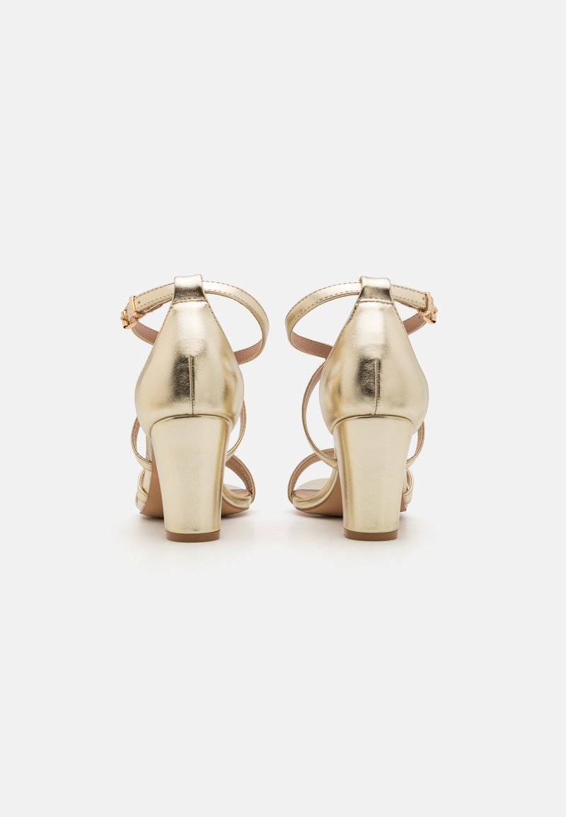 Anna Field Wide Fit High heeled sandals - gold/gold-coloured - Zalando.ie