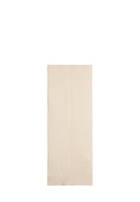 Sciarpa lunga color crema con un motivo a coste su un lato e una texture liscia dall'altro, realizzata in un tessuto leggero e morbido.
