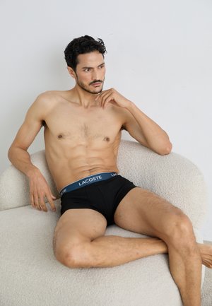 3 PACK - Pants - noir bleu/vert/rose