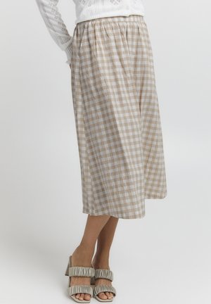 Jupe trapèze - mottled beige