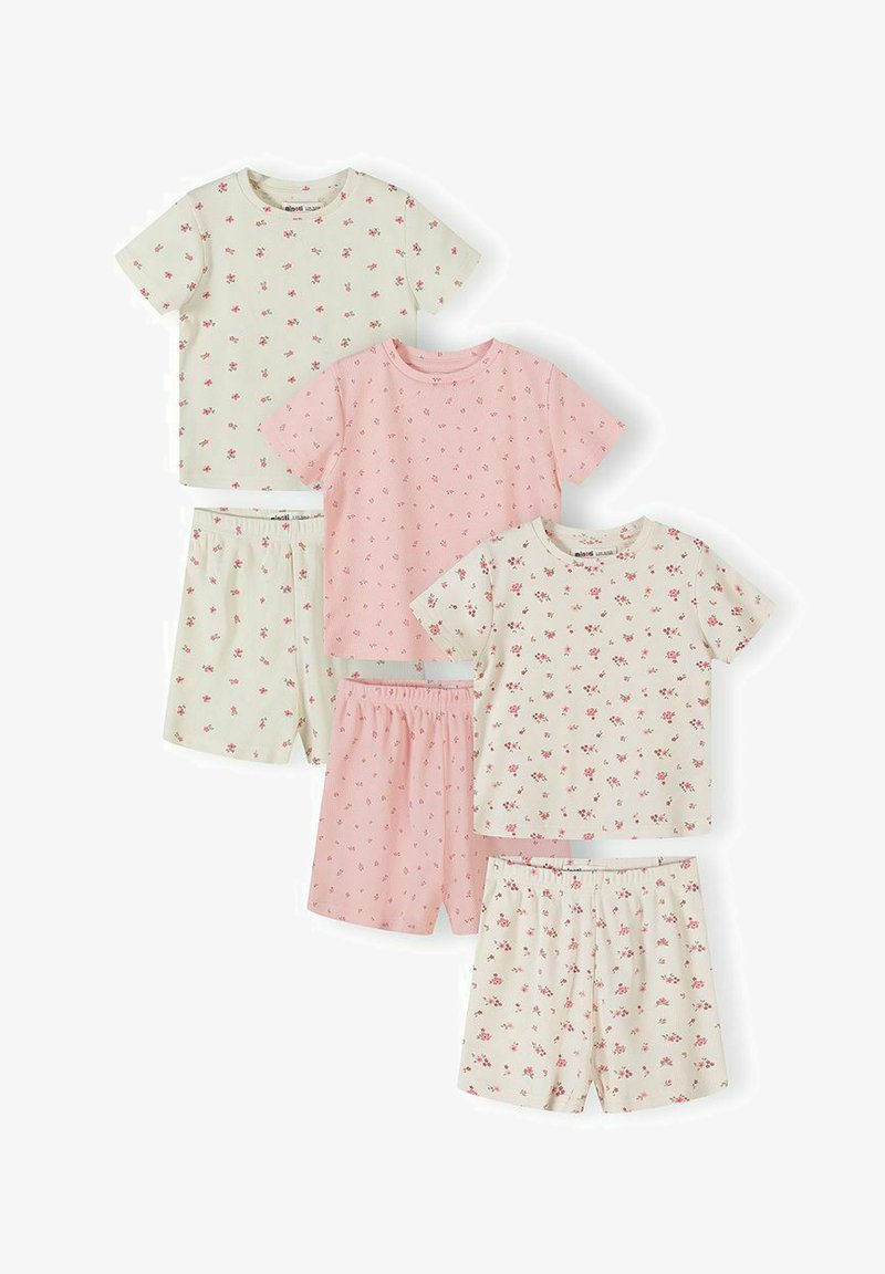 Minoti Set MINOTI 3 PACK PRINTED SLEEPWEAR SHORT SETS - Pyjama - light pink cream ...