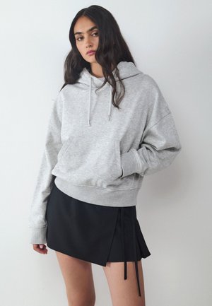 Balmohk, Basic hooded sweat - Mikina s kapucňou - super light grey melange