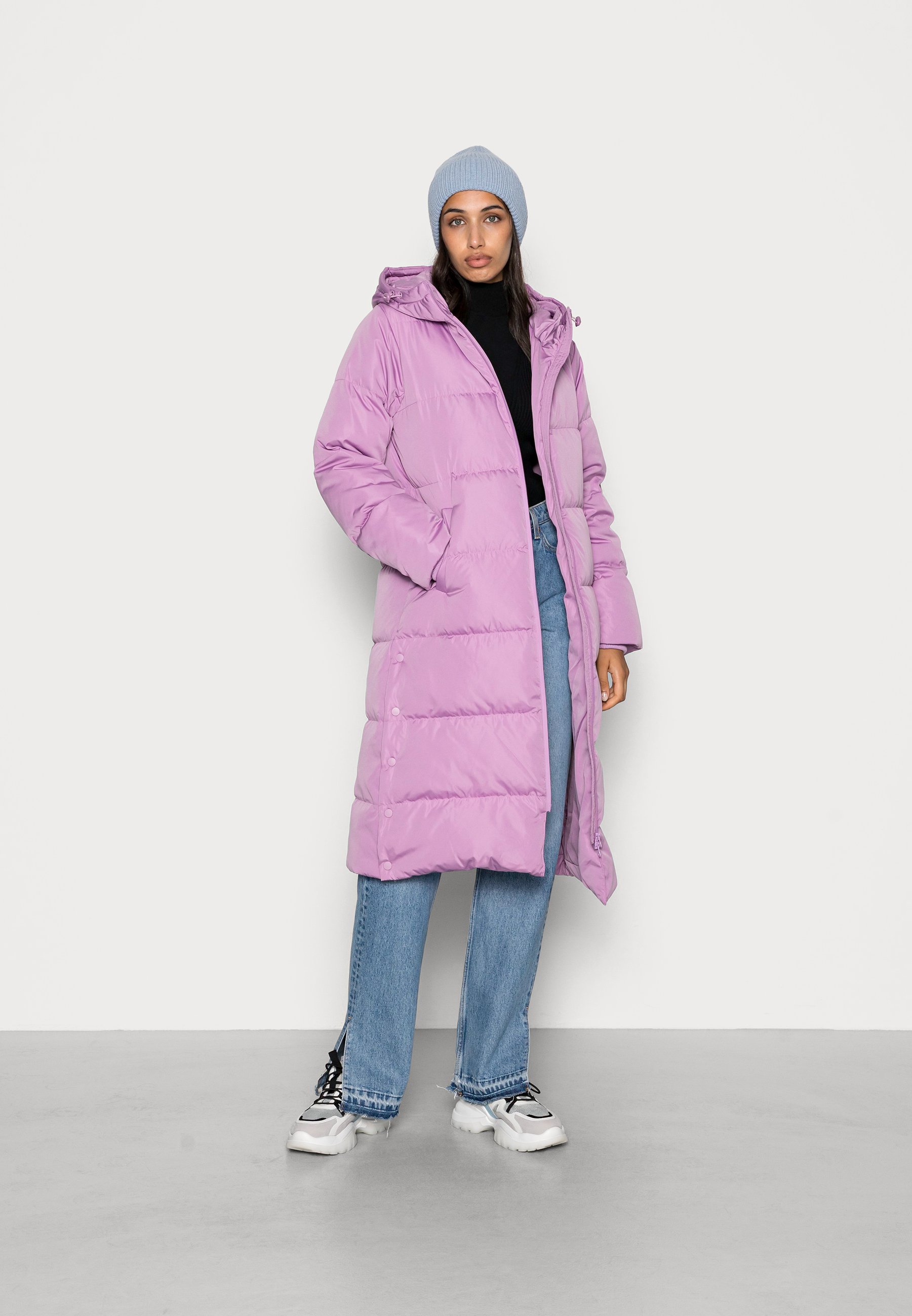 YAS Down coat - sheer lilac/lilac 