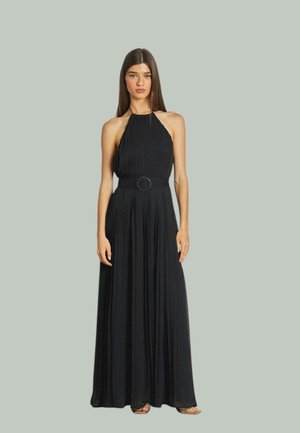 LARGO CUELLO HALTER - Maxi-jurk - black